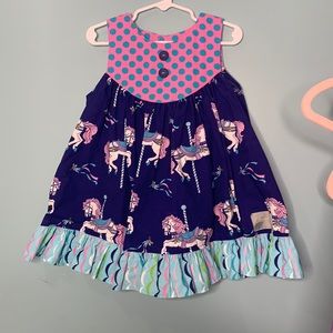 Eleanor Rose carousel dress 3-4